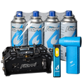 Combo Camping Pro Floppi con Estufa, Soplador, Linterna y 4 Latas de Gas