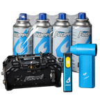 Combo Camping Pro Floppi con Estufa, Soplador, Linterna y 4 Latas de Gas