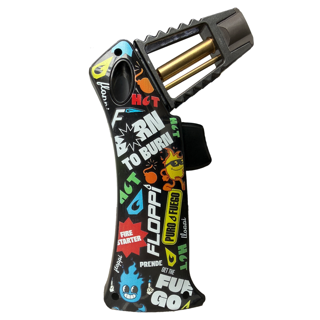 Combo Flameador Grande Floppi FG01 EDICION LIMITADA con lata de Gas Butano RG11X